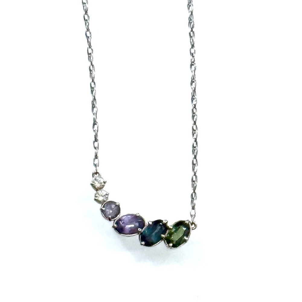 Melanie Casey Dawn to Dusk Necklace | 14k White Gold | Retired | Rare